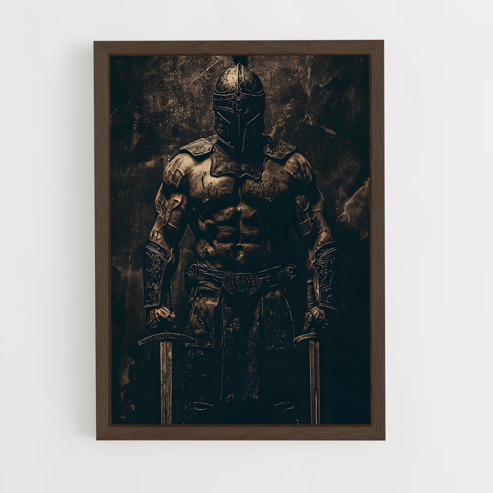 ap-spartan warrior-9 cadre Bois foncé