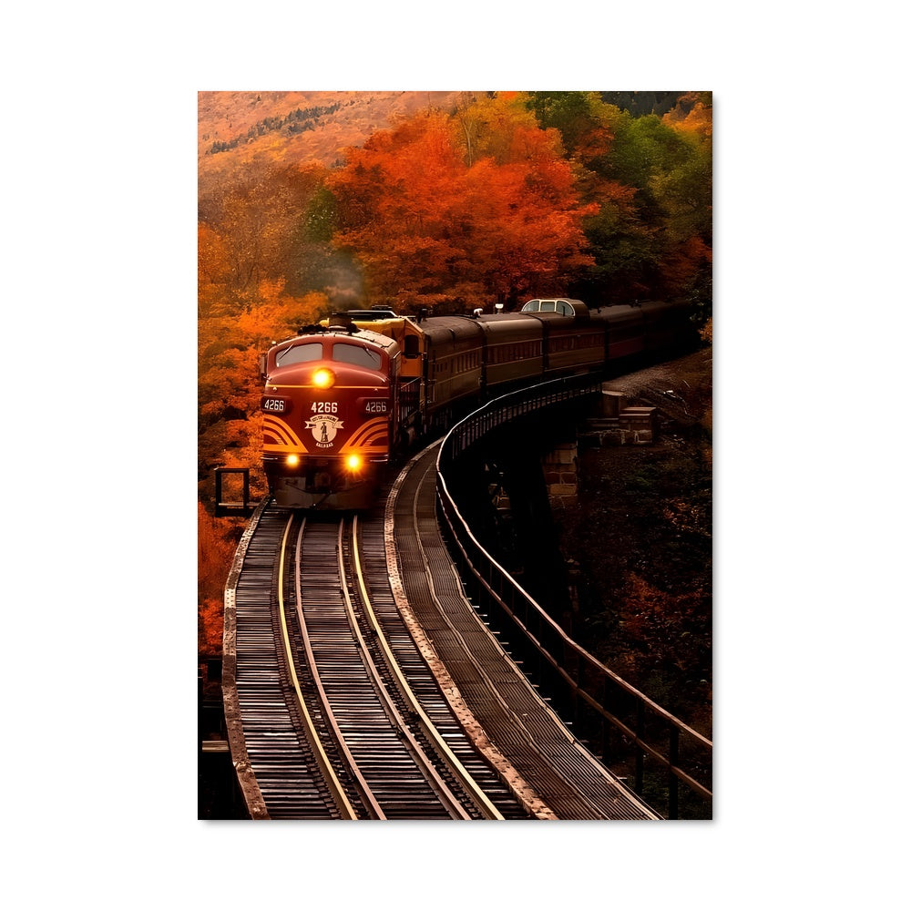 Poster Train d'Automne