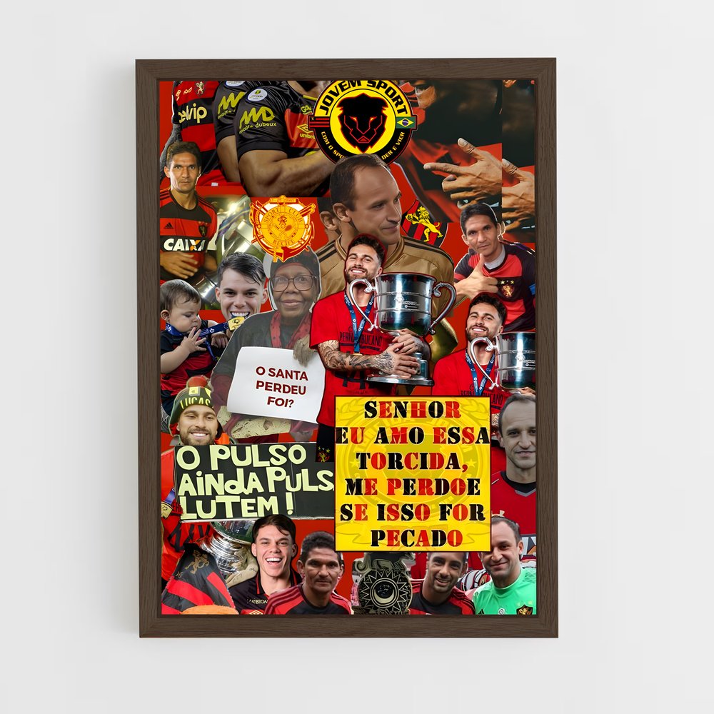 ap-sport club do recife-12 cadre Bois foncé