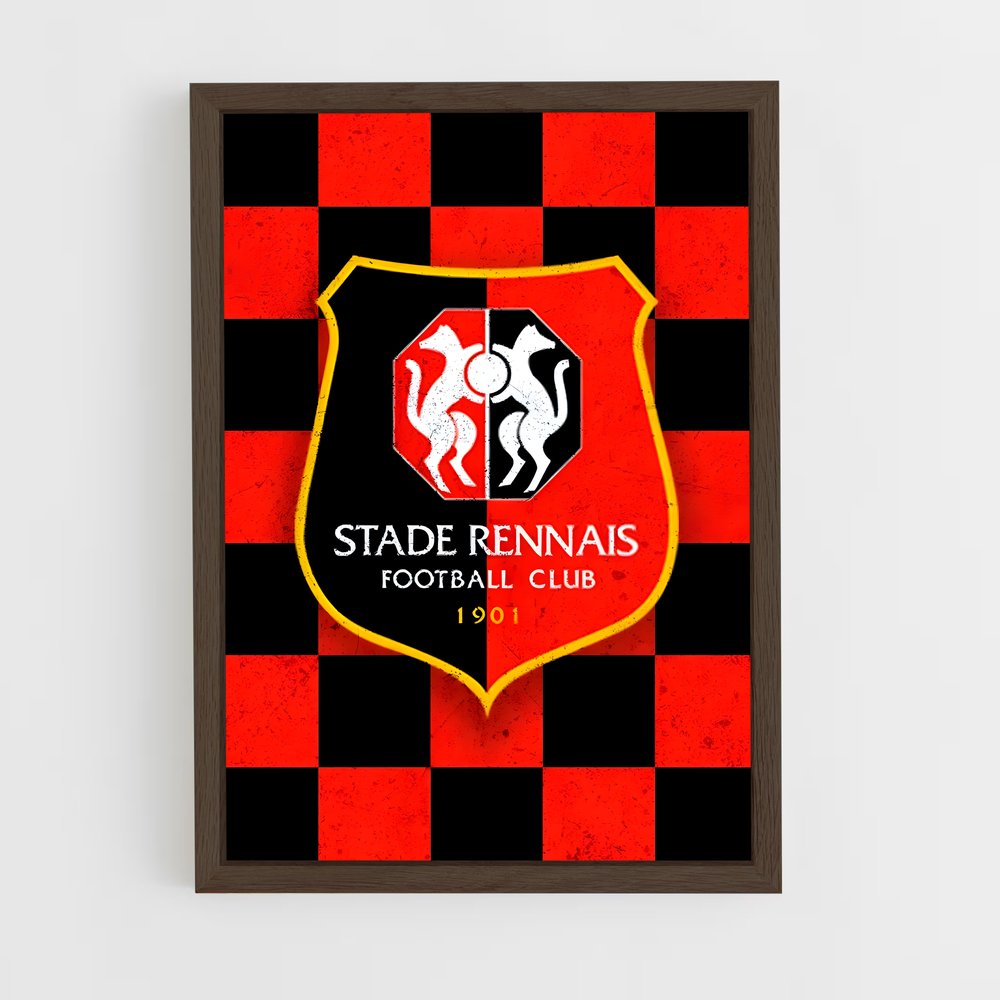 ap-stade rennais fc-10 cadre Bois foncé