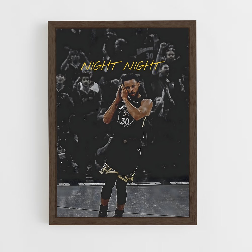 ap-stephen curry-3 cadre Bois foncé