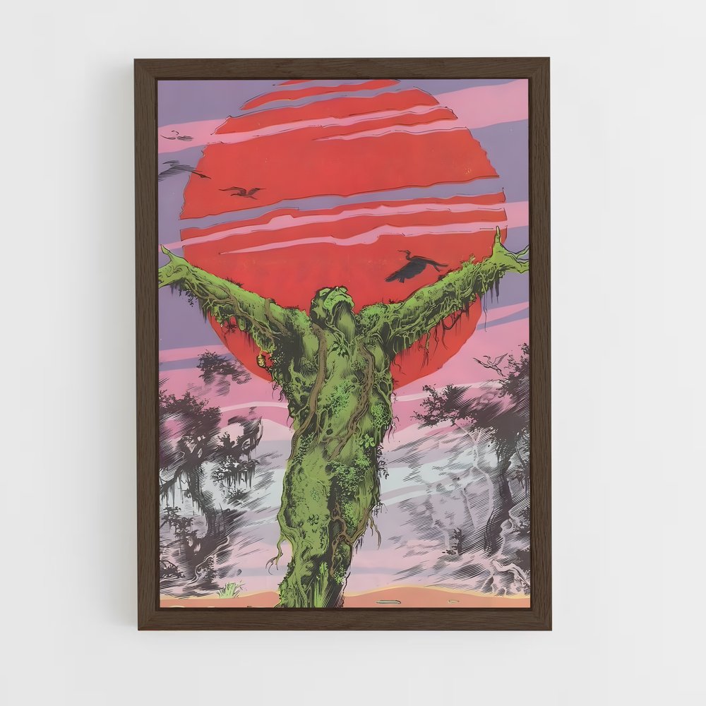 ap-swamp thing-3 cadre Bois foncé
