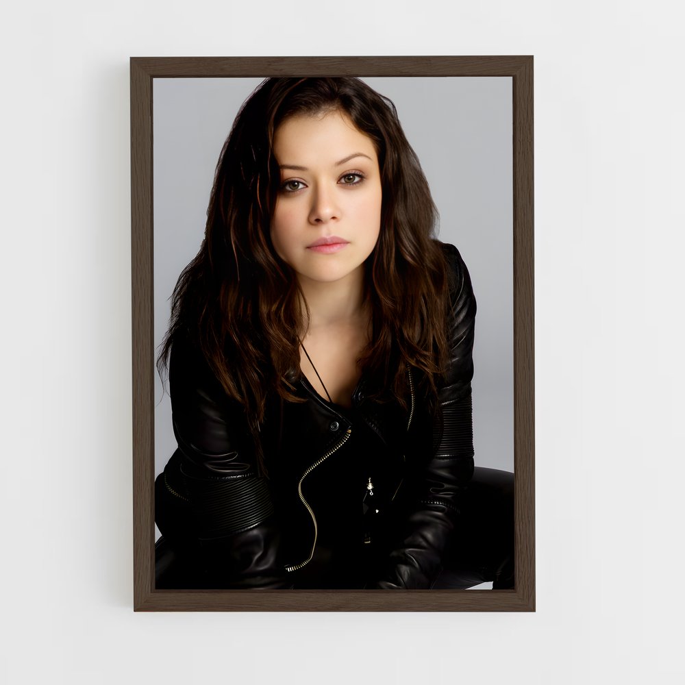 ap-tatiana maslany-3 cadre Bois foncé