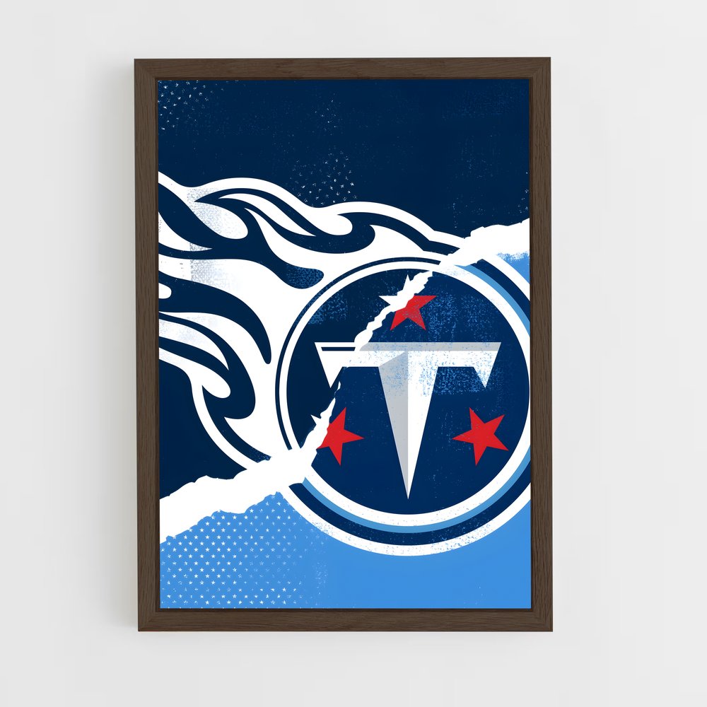 ap-tennessee titans-5 cadre Bois foncé