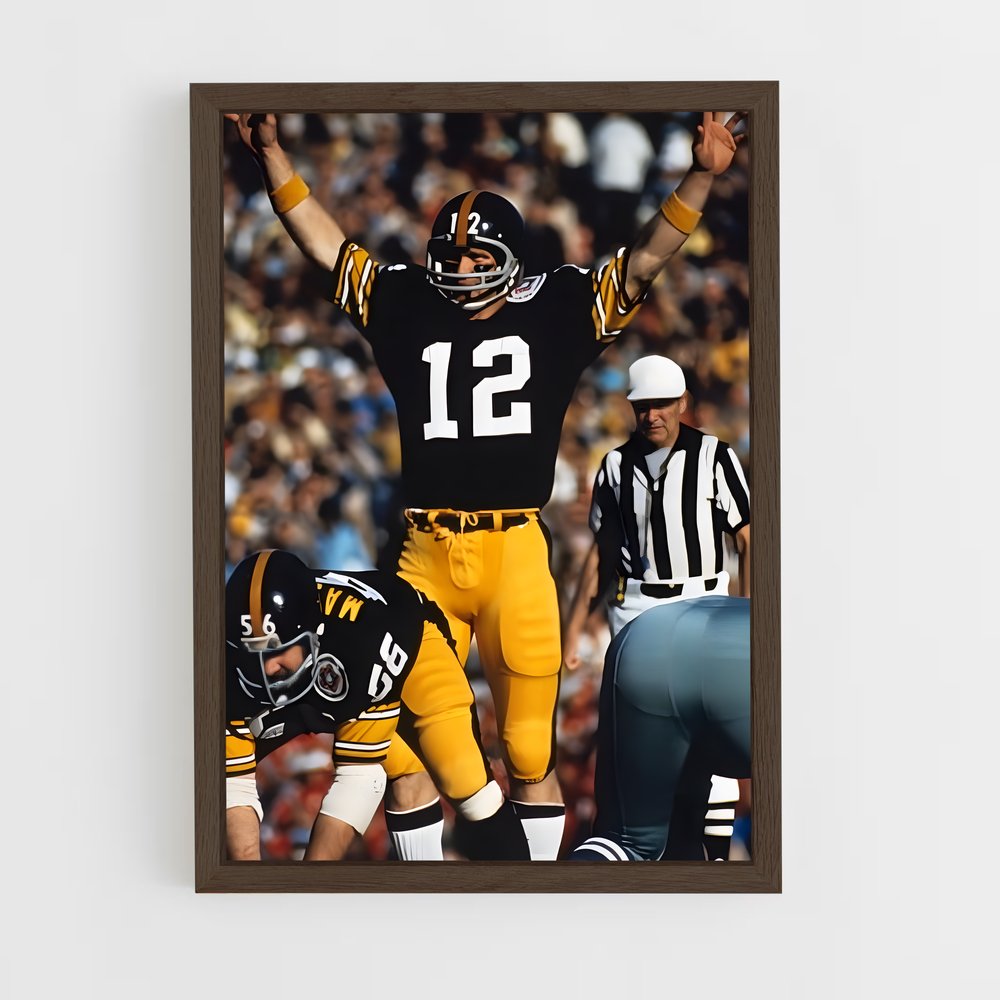 ap-terry bradshaw-1 cadre Bois foncé