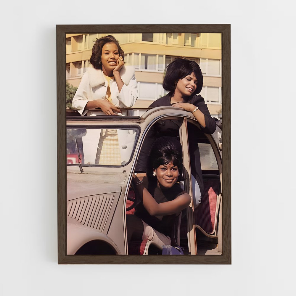ap-the marvelettes-2 cadre Bois foncé