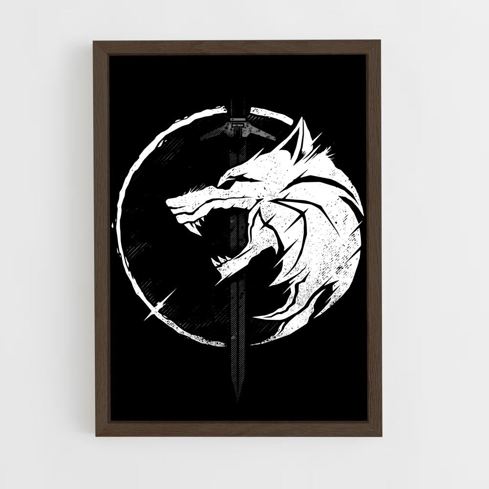 ap-the witcher-8 cadre Bois foncé
