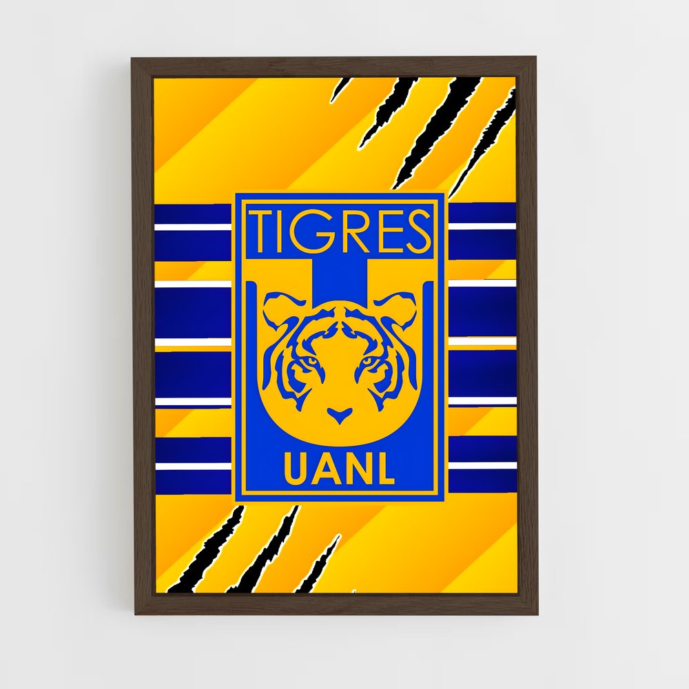 ap-tigres uanl-7 cadre Bois foncé