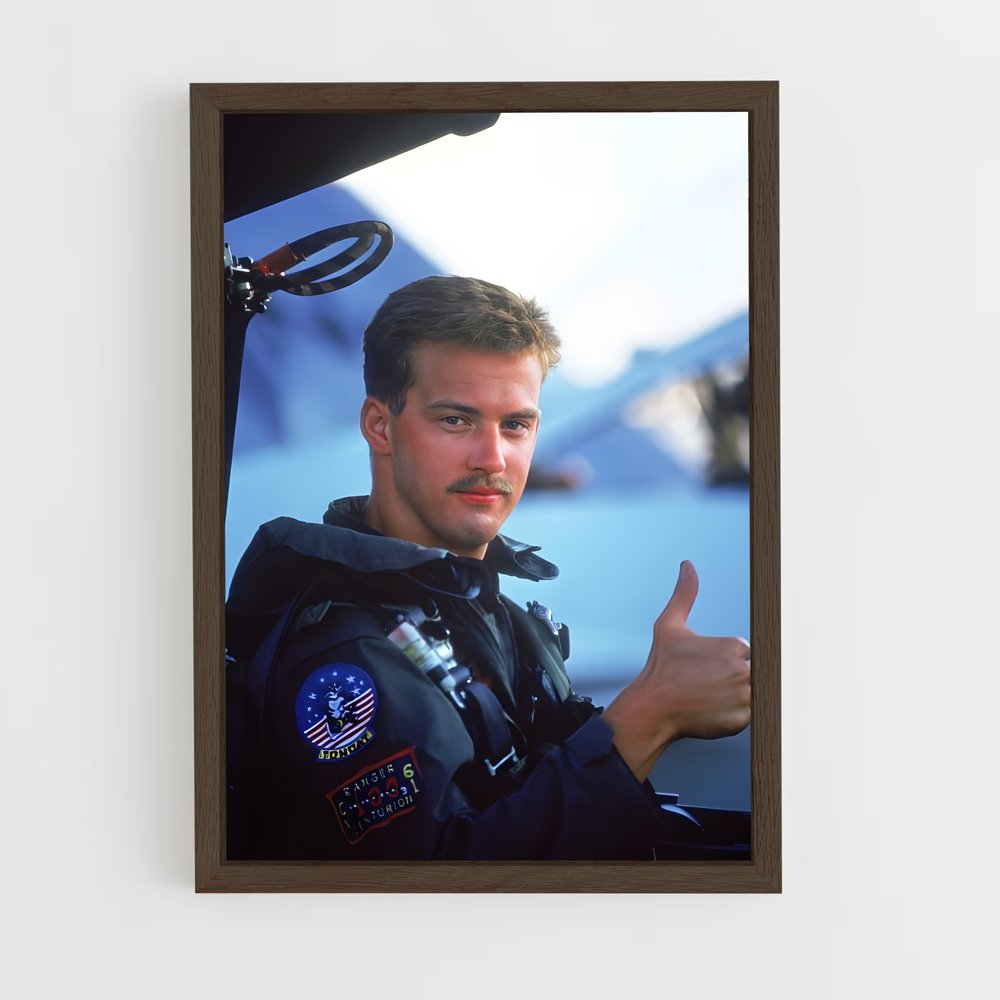 ap-top gun-1 cadre Bois foncé