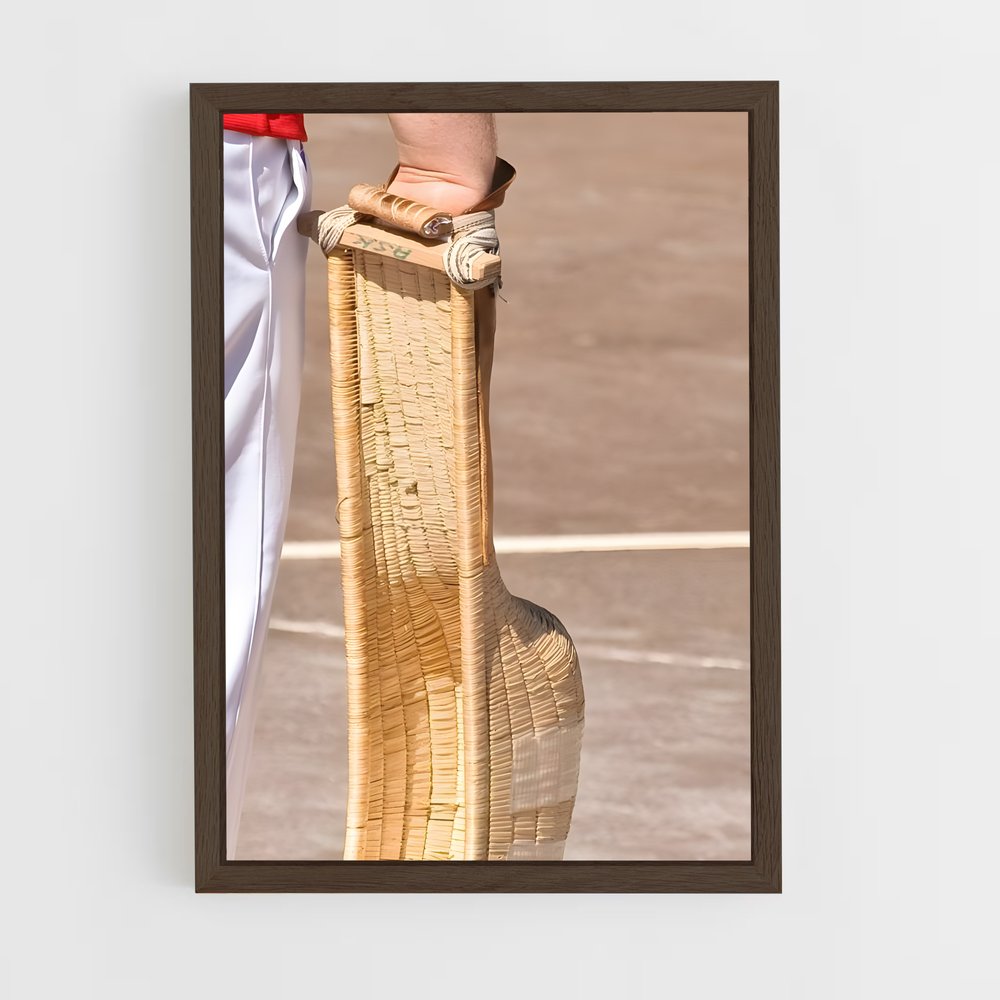ap-traditional basque pelota-1 cadre Bois foncé