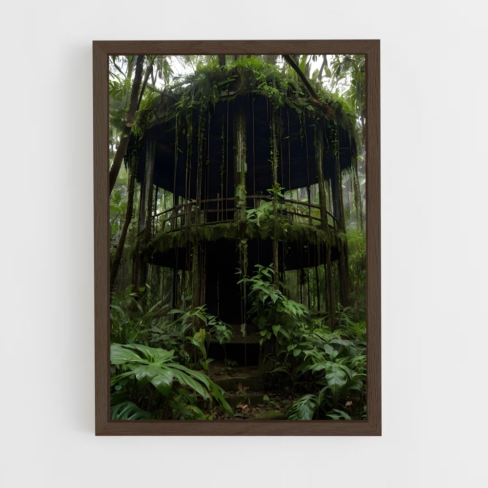ap-tree canopy-6 cadre Bois foncé