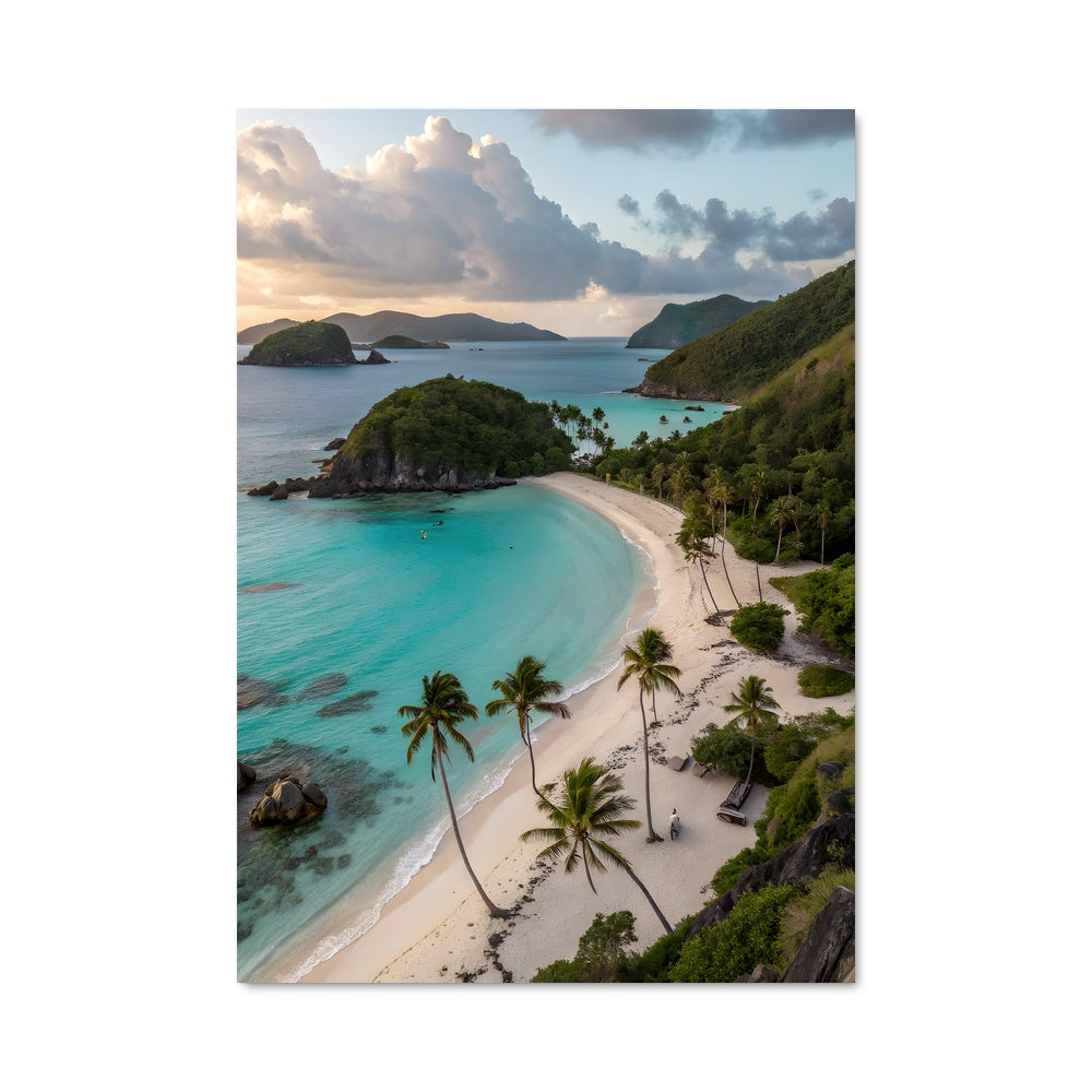 Poster Seychelles Sunset