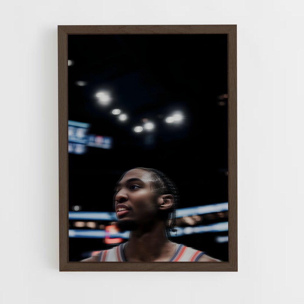 ap-tyrese maxey-4 cadre Bois foncé