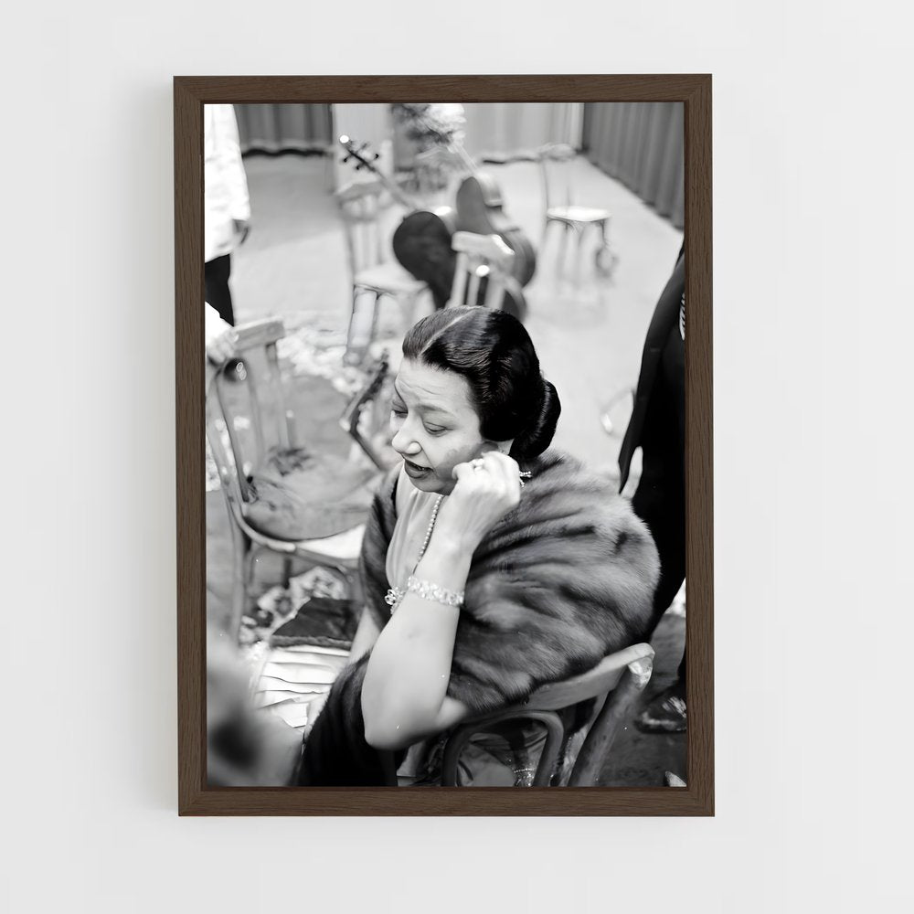 ap-umm kulthum-3 cadre Bois foncé