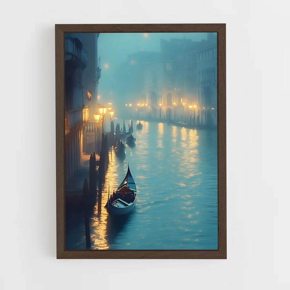 ap-venetian gondola-11 cadre Bois foncé