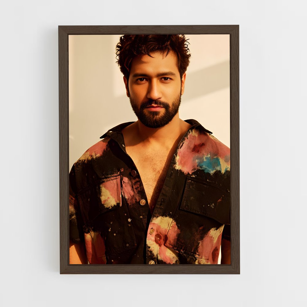 ap-vicky kaushal-5 cadre Bois foncé