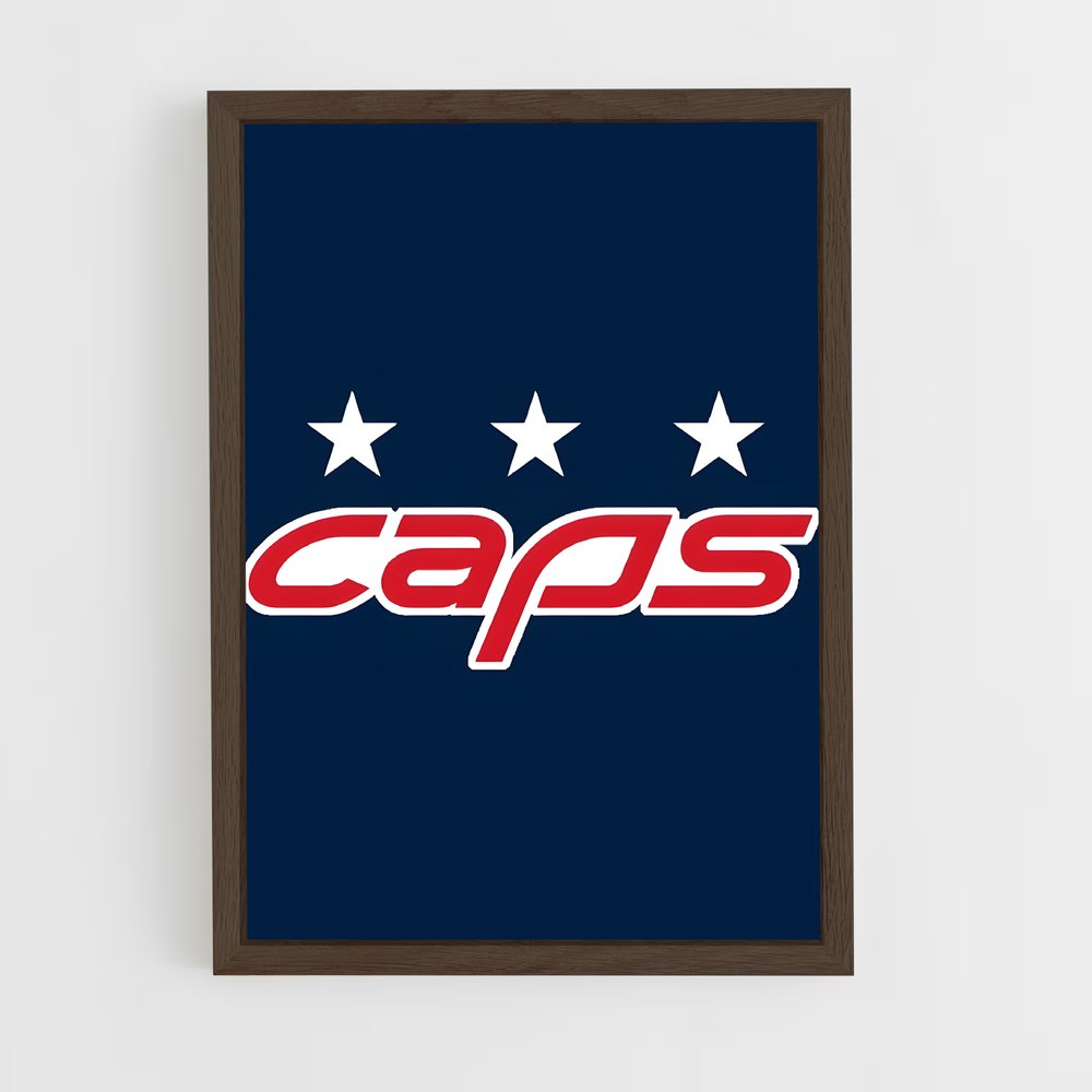 ap-washington capitals-5 cadre Bois foncé