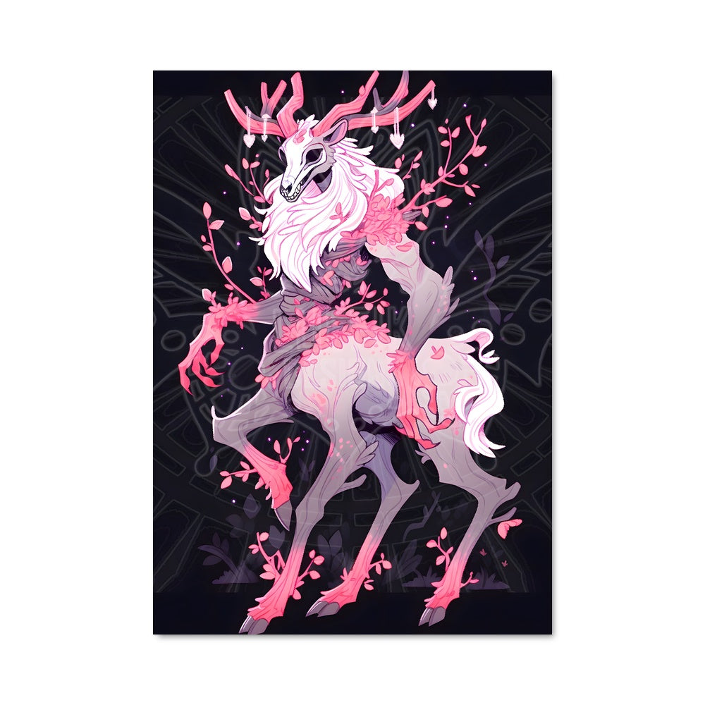 Poster Licorne Rose