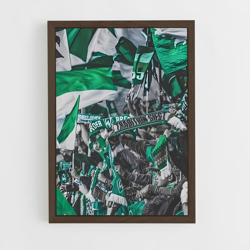 ap-werder bremen-9 cadre Bois foncé