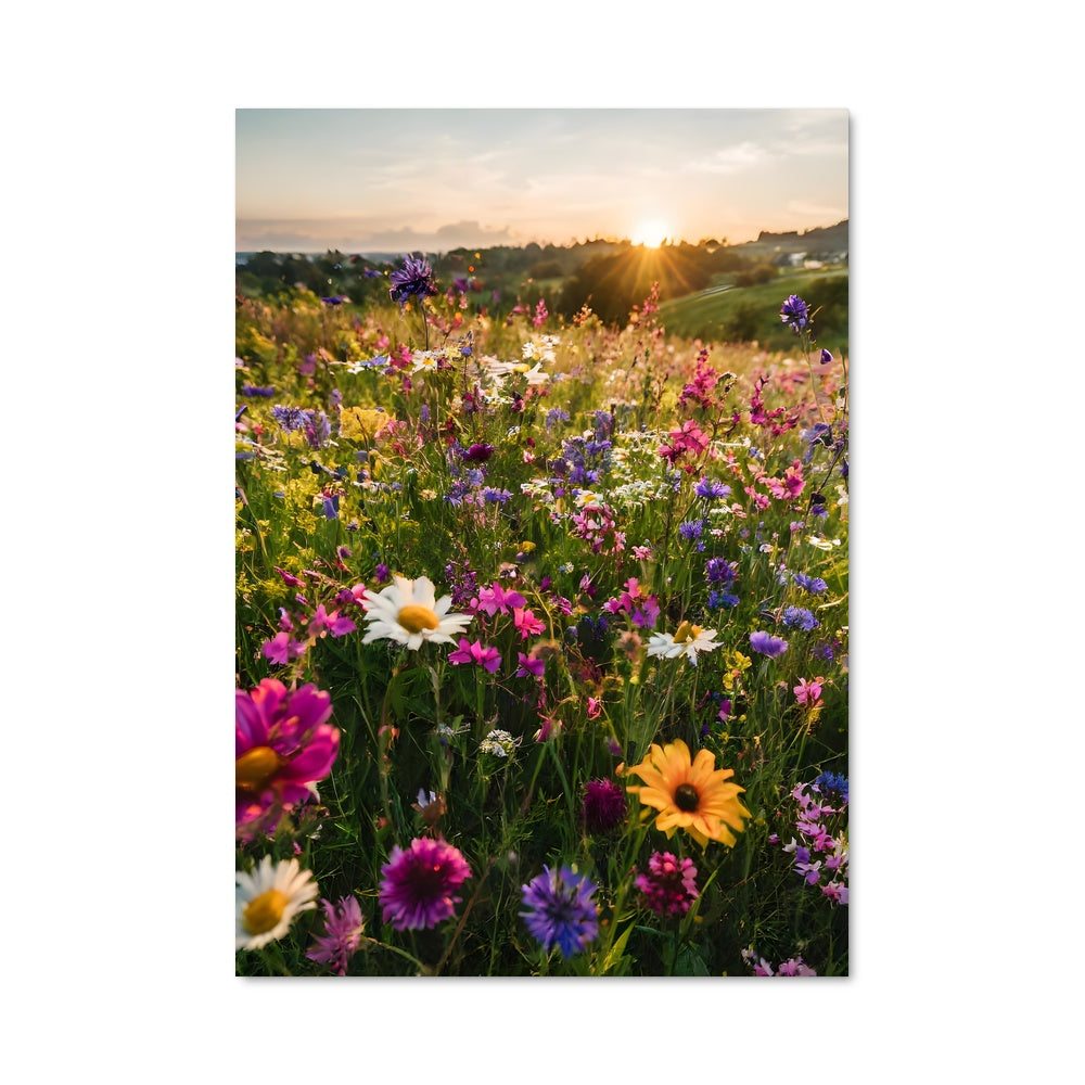 Poster Champ Sauvage au Crépuscule