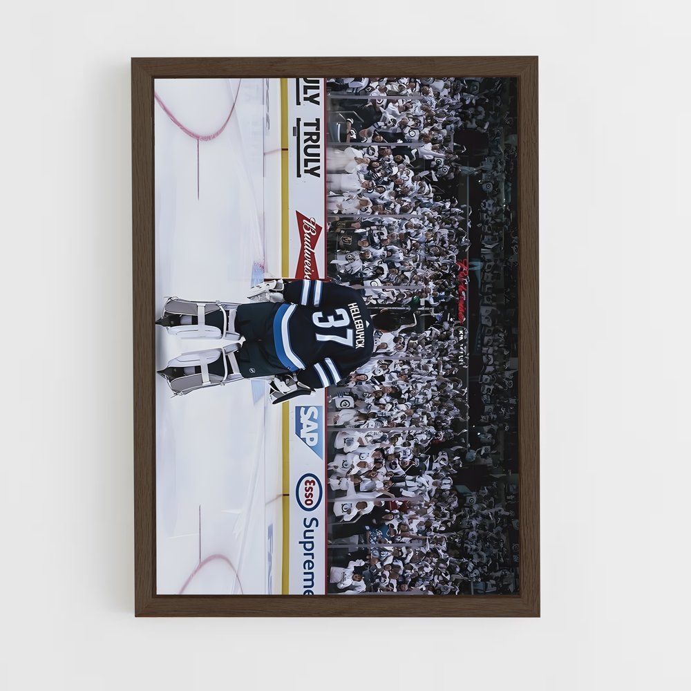 ap-winnipeg jets-11 cadre Bois foncé
