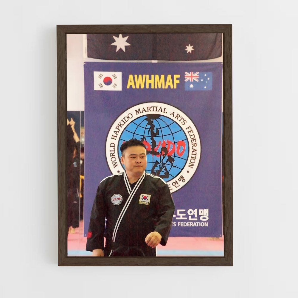 ap-world hapkido championships-1 cadre Bois foncé