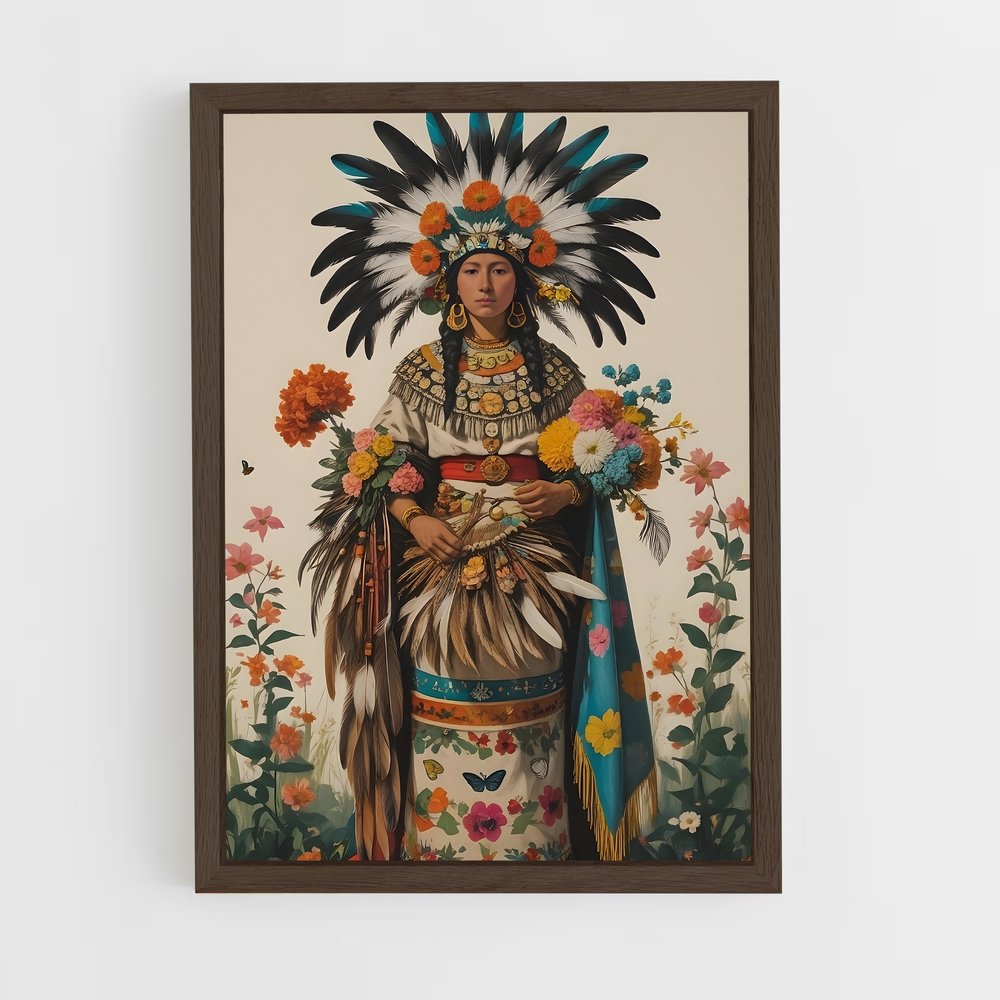 ap-xochiquetzal-8 cadre Bois foncé
