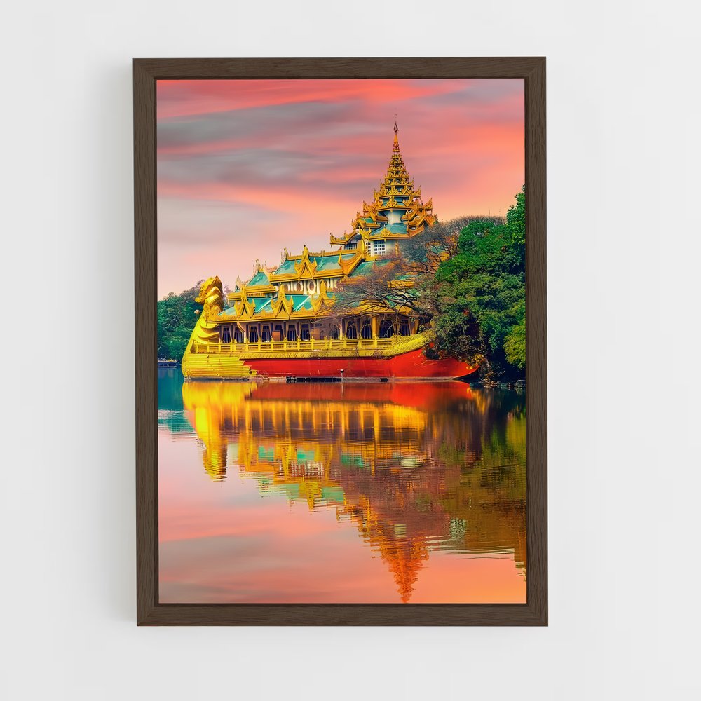 ap-yangon-4 cadre Bois foncé