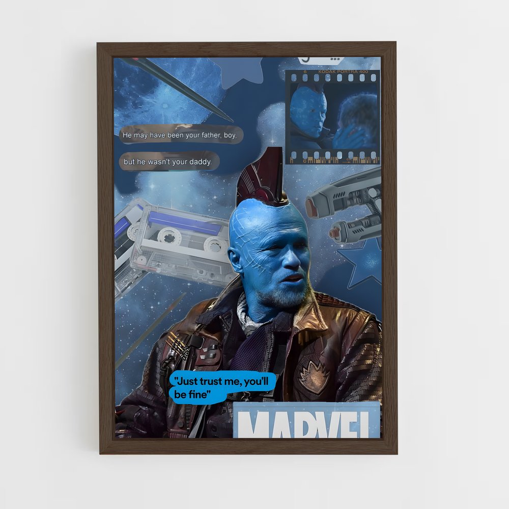 ap-yondu guardians-7 cadre Bois foncé