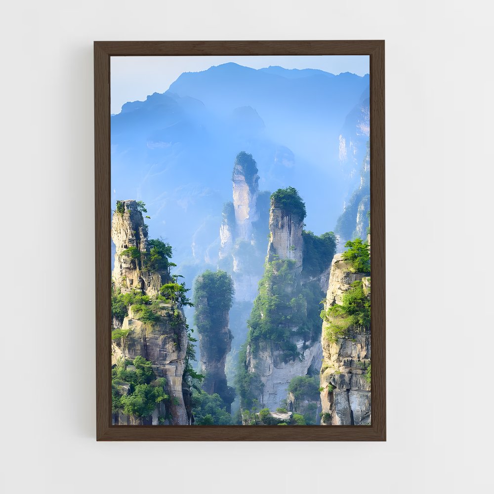 ap-zhangjiajie-3 cadre Bois foncé