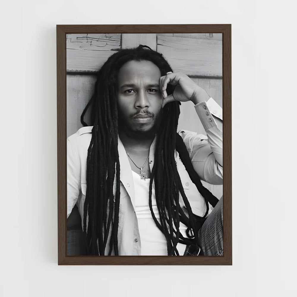 ap-ziggy marley-1 cadre Bois foncé
