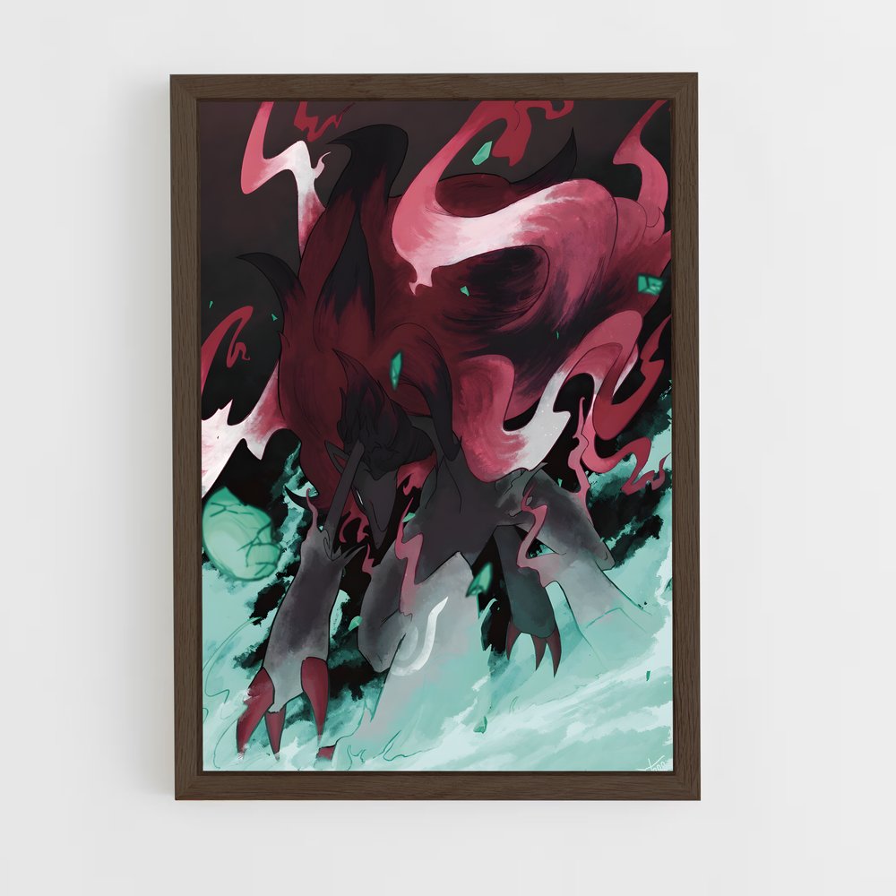 ap-zoroark-1 cadre Bois foncé