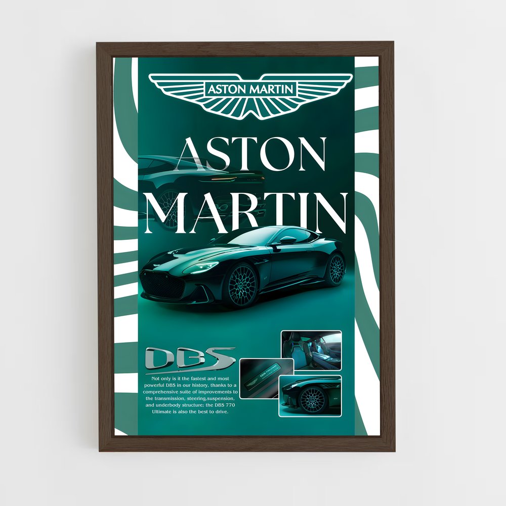 aston-martin-4 cadre Bois foncé