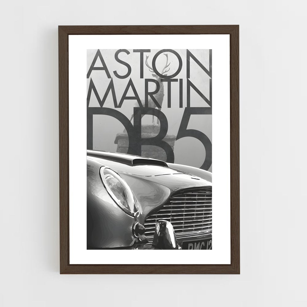 aston-martin-5 cadre Bois foncé
