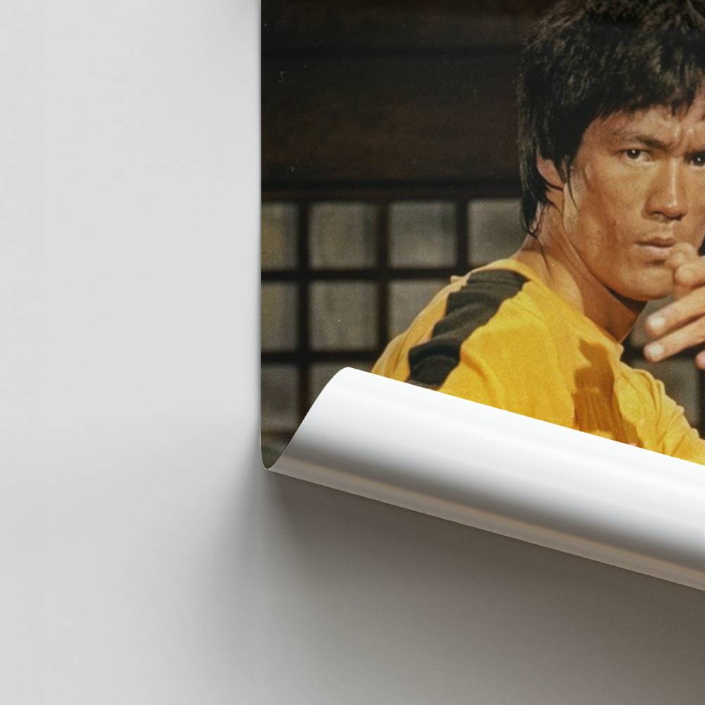 Poster Bruce Lee Combinaison Jaune