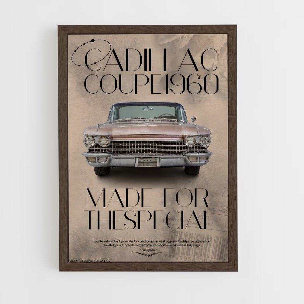 cadillac-4 cadre Bois foncé