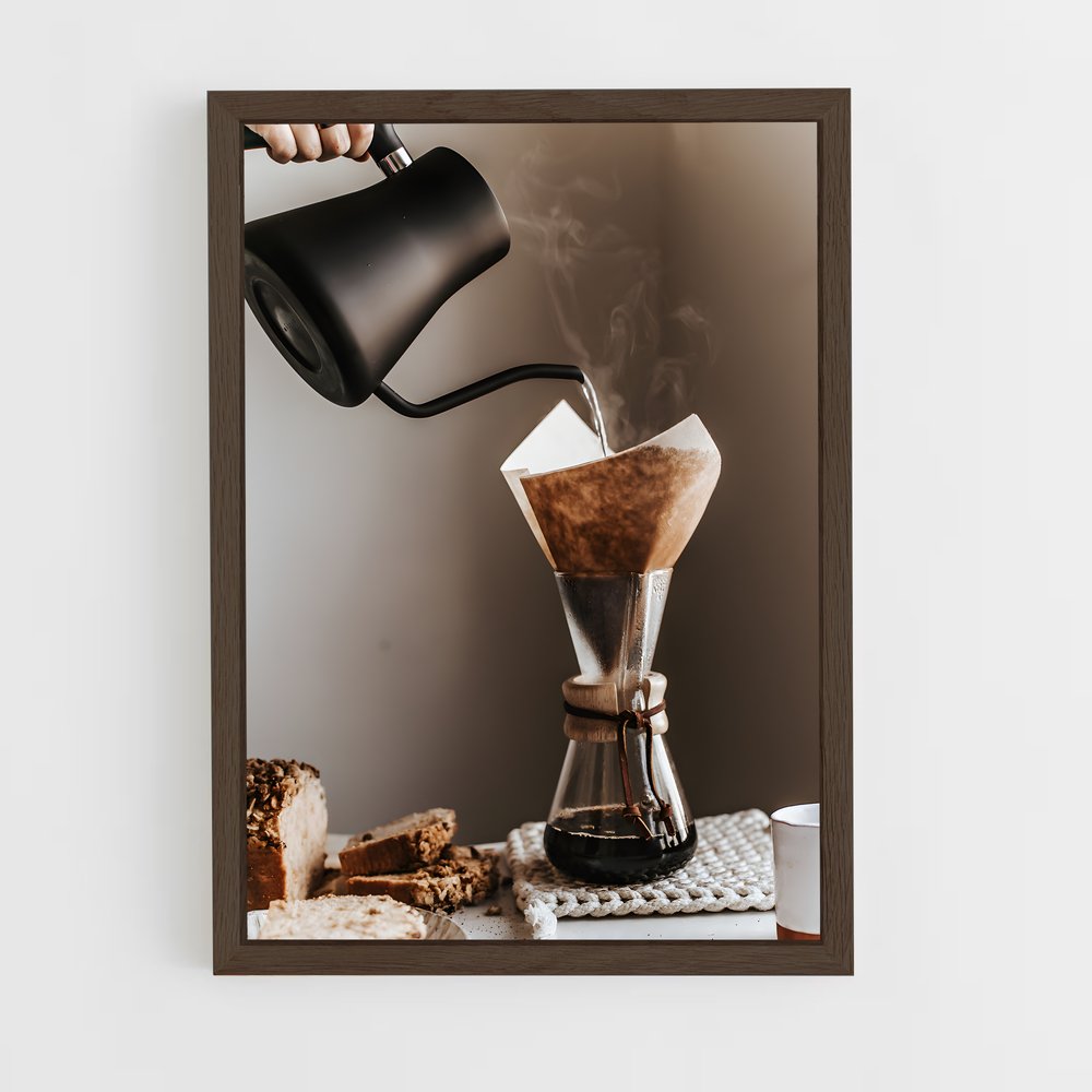 coffee-2 cadre Bois foncé
