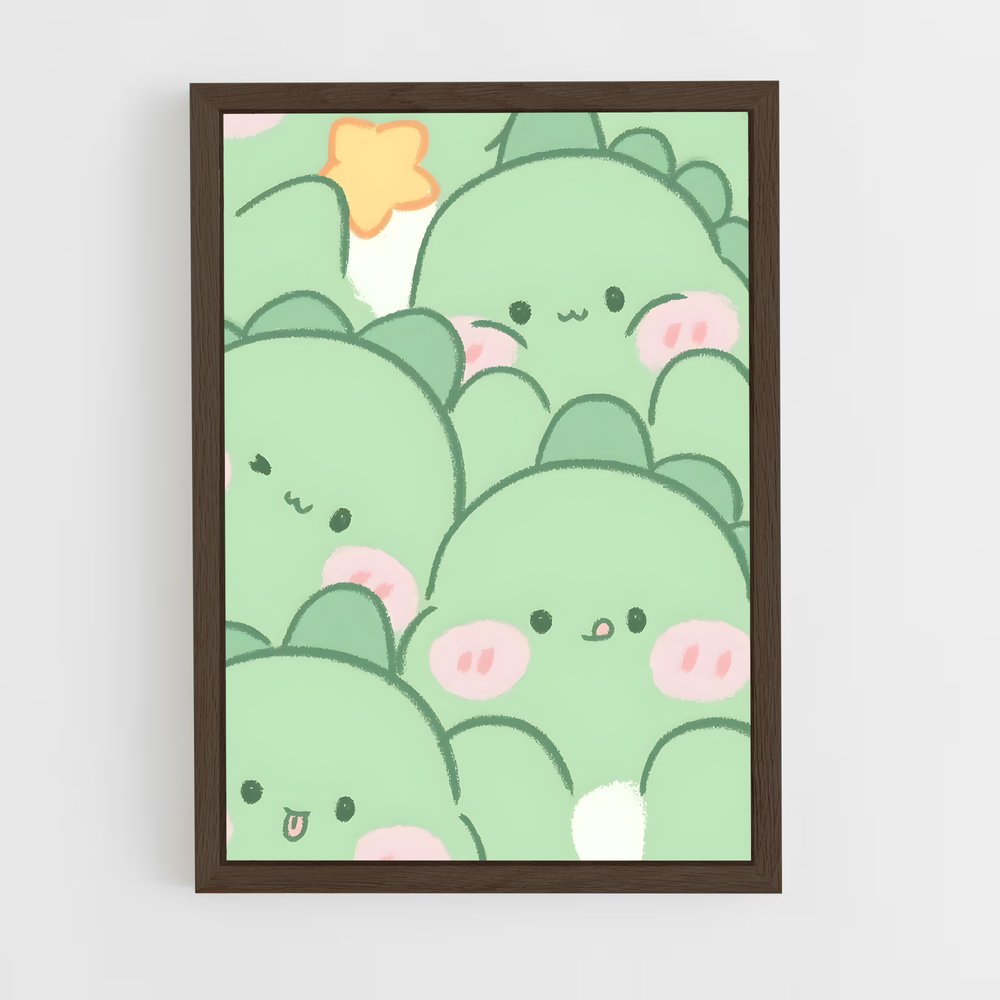 cute-animals-16 cadre Bois foncé