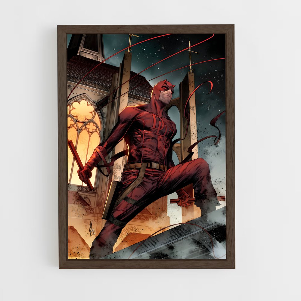 daredevil-2 cadre Bois foncé
