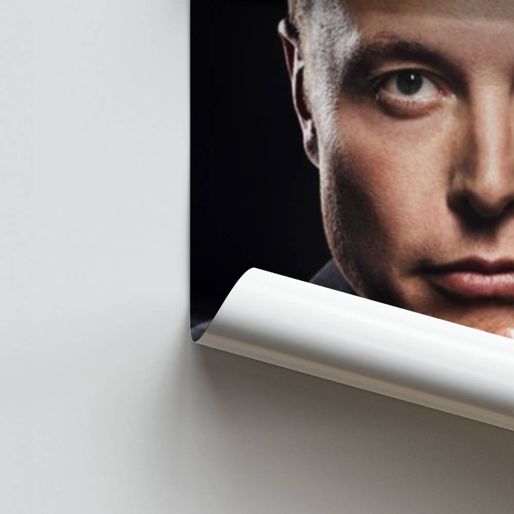 Pôster Retrato de Elon Musk