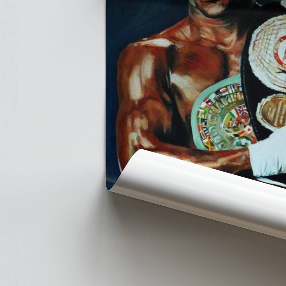 Pôster Evender Holyfield Desenho