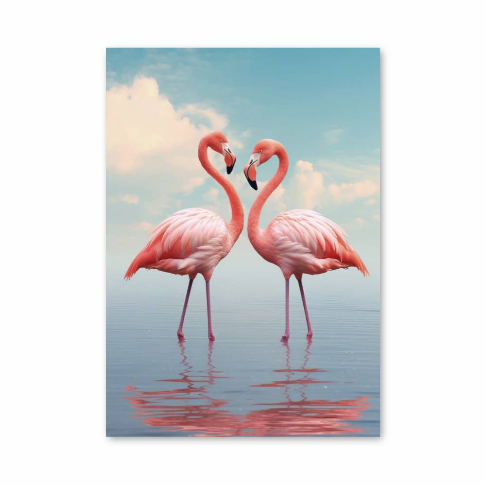 Poster Flamant Romance