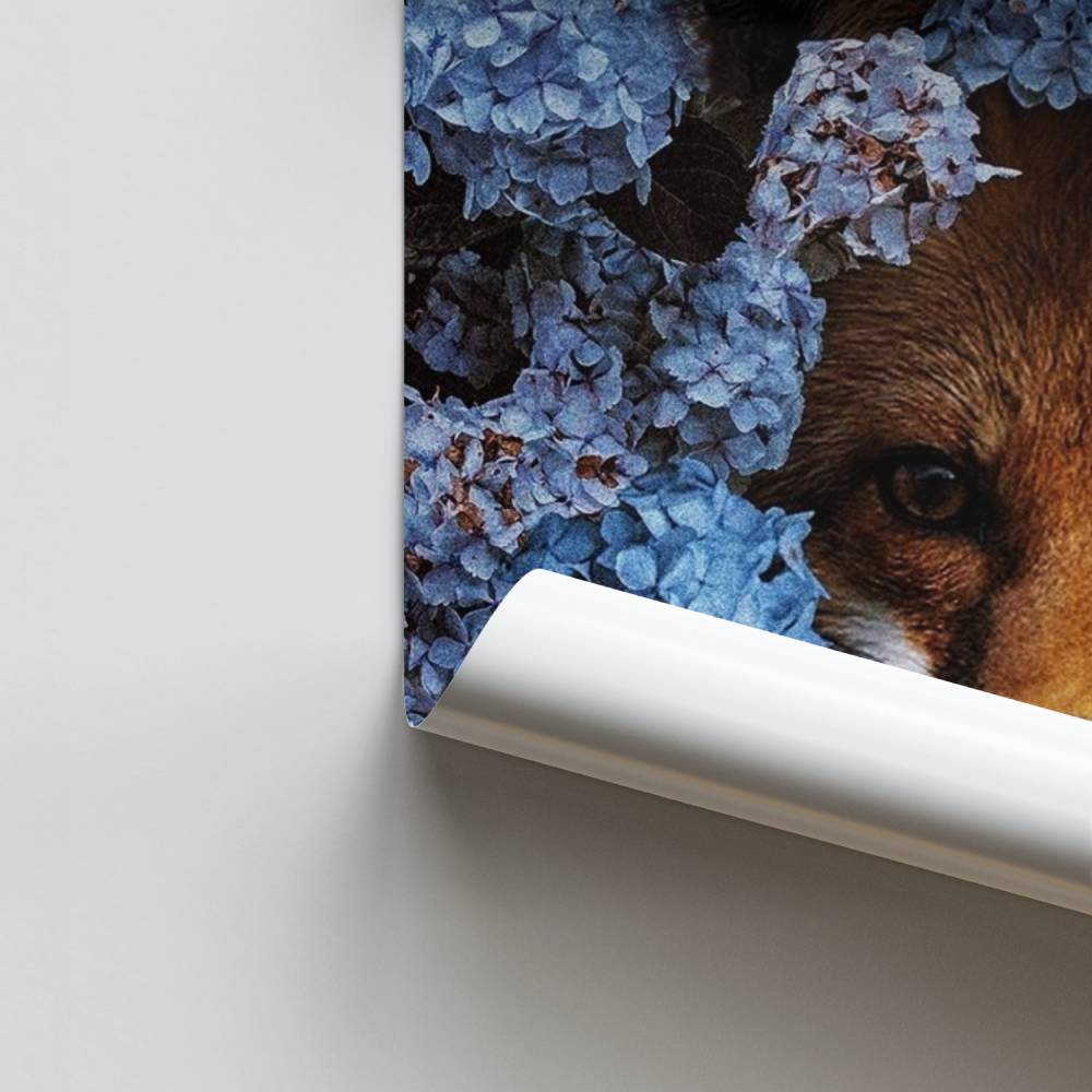 Póster Raposa Floral