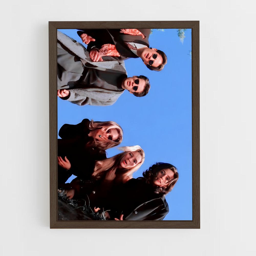 friends-8 cadre Bois foncé