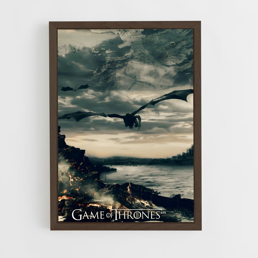 game-of-thrones-2 cadre Bois foncé