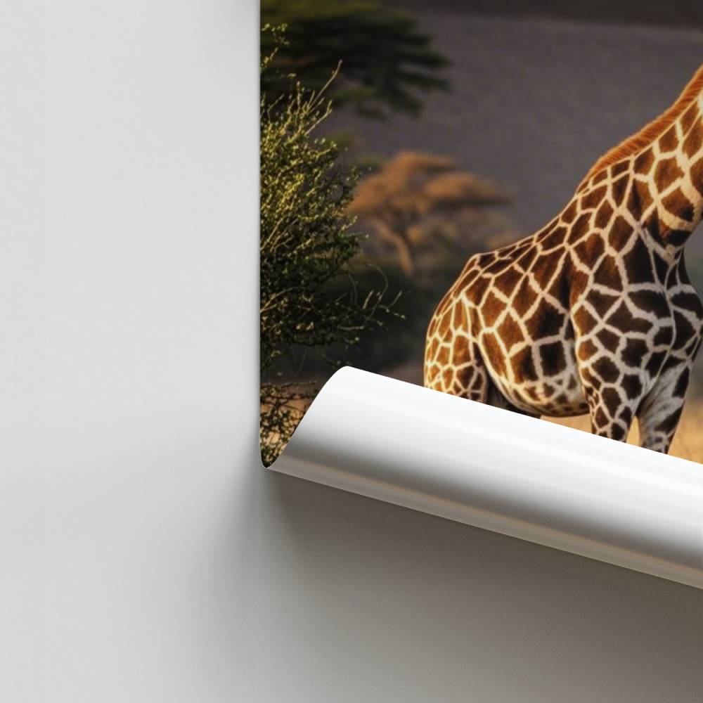 Pôster Girafa Serengeti