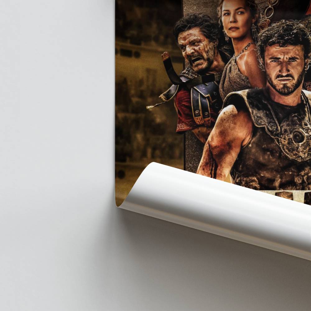 Pôster épico do guerreiro