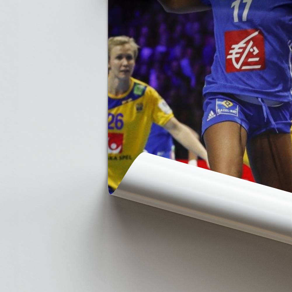 Pôster de ação de handebol