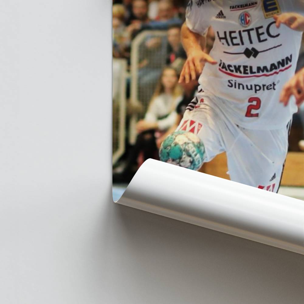 Pôster de energia de handebol