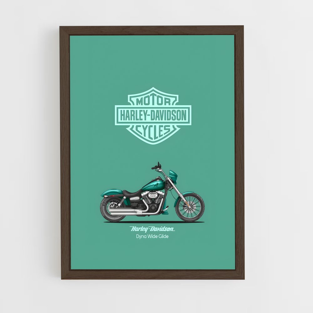 harley-davidson-1 cadre Bois foncé